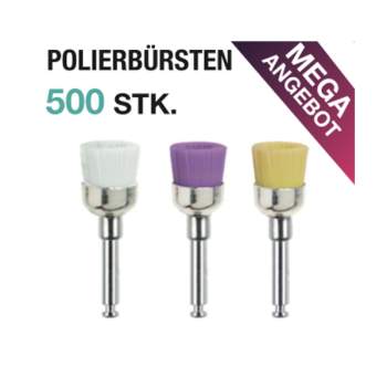 Polierbürsten | Winkelstücke | X-SOFT | 500 Stk.